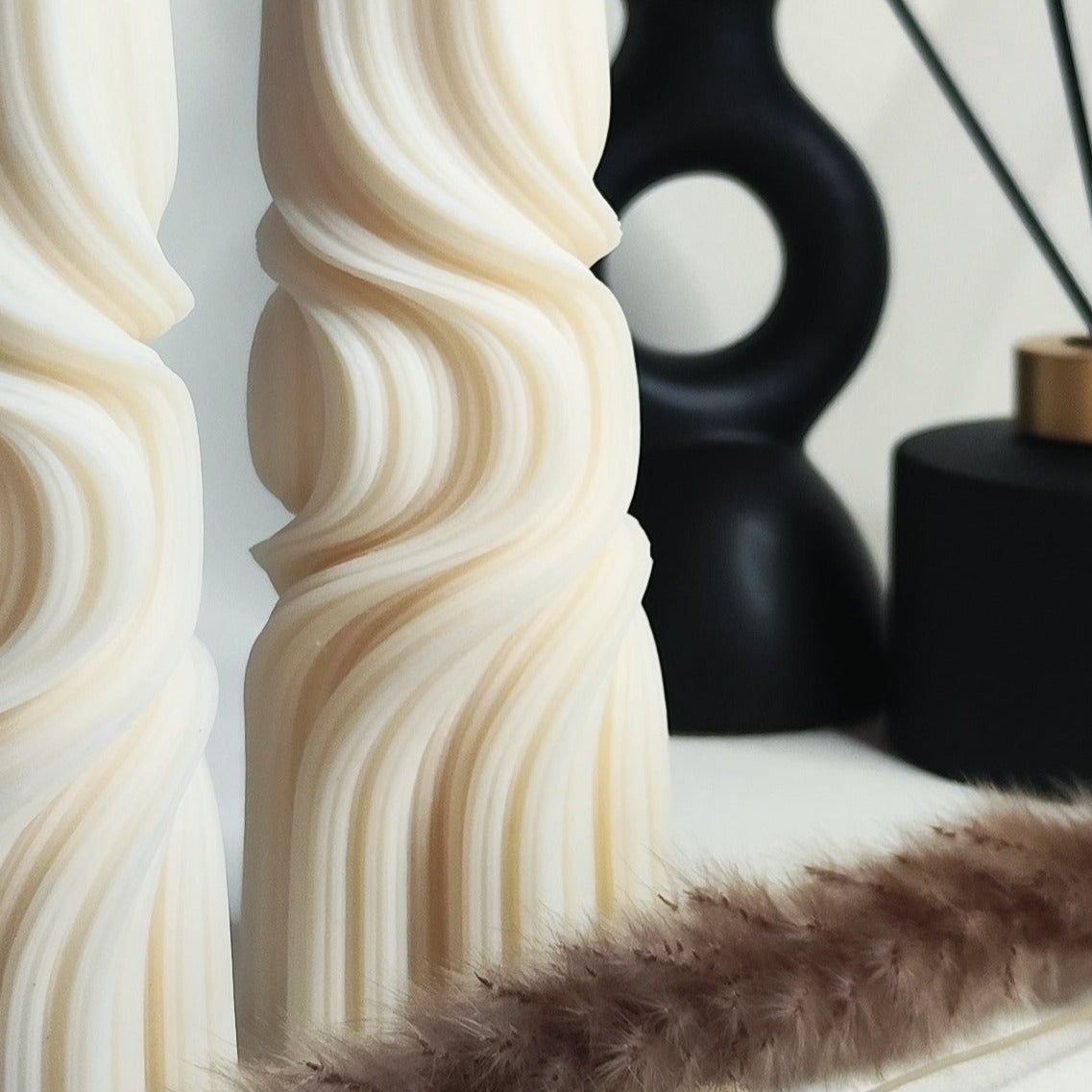 Skulptur Kerze TWIRL